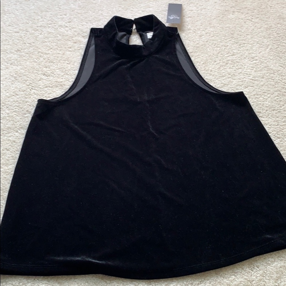 Abercrombie & Fitch velvet sleeveless top